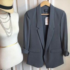 Bebe Crepe Boyfriend Blazer